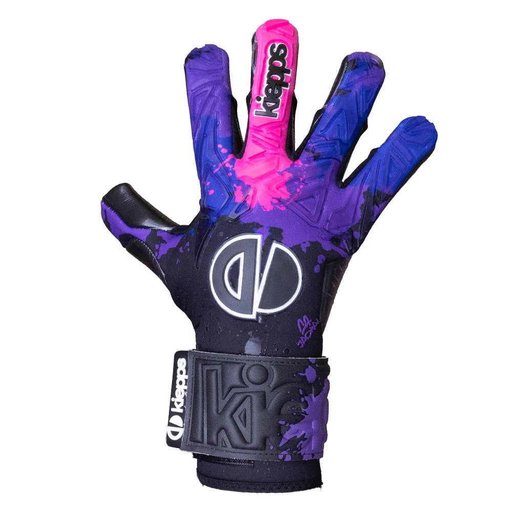 Kiepps Jackal PRO Purple Rage goalkeeper gloves
