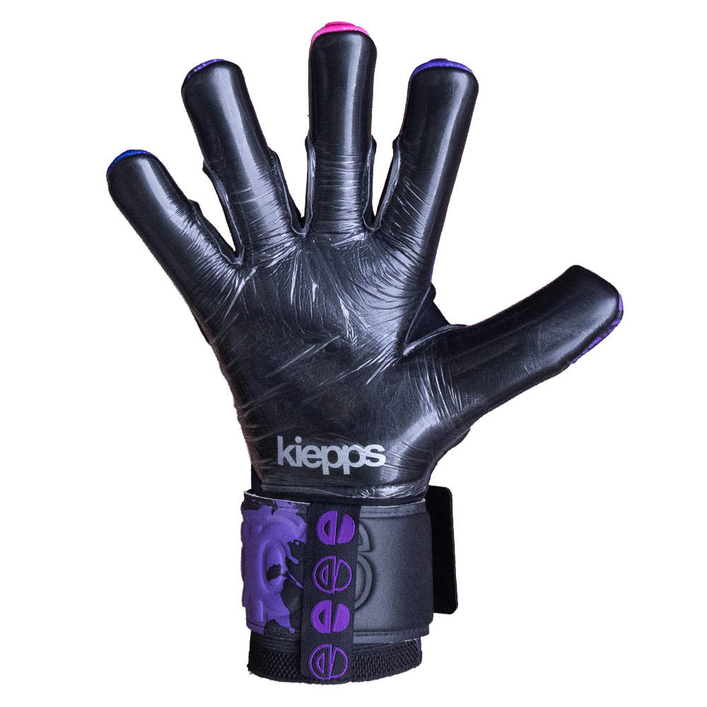 Kiepps Jackal PRO Purple Rage goalkeeper gloves